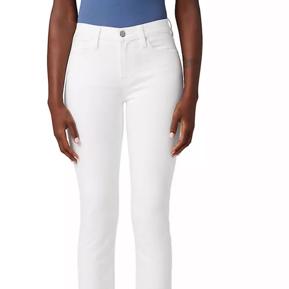 Hudson Mid-rise Nico Super Skinny White Jeans - Picture 4 of 10